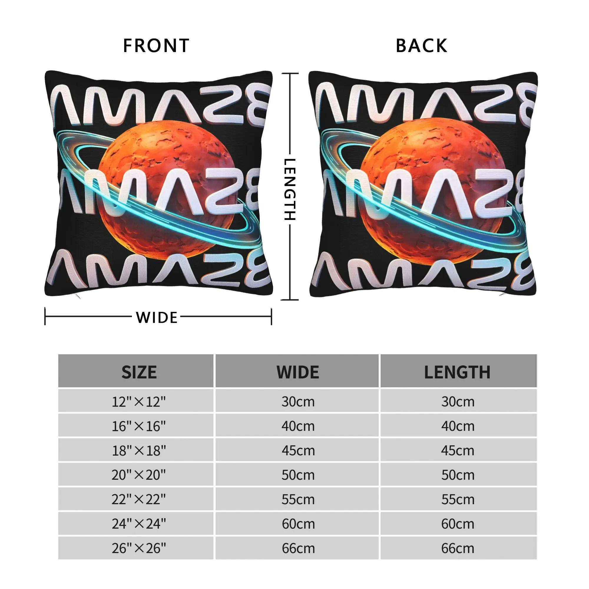 Project Hail Mary Amaze Planet Sci Fi Space Pillow Cover  Print Cushion Cover Kawaii Pillow Case For Office Car Home Decor
