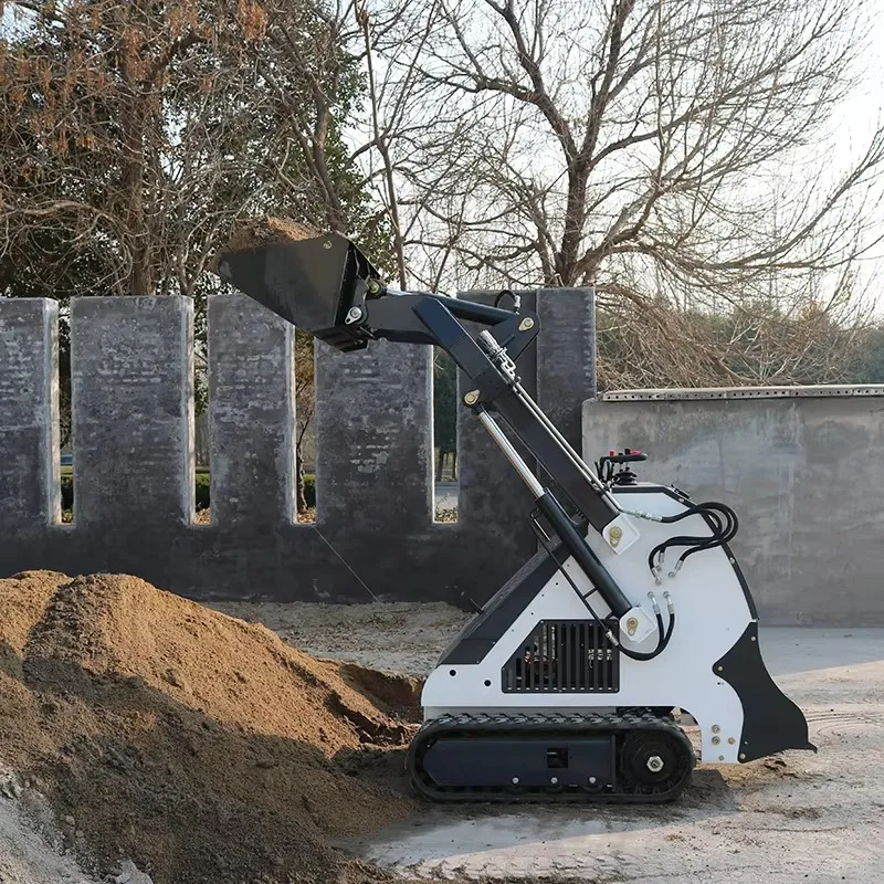 Customized Mini Skid Steer Loader Multi-function Construction Machinery Transporter Electric Crawler Shovel