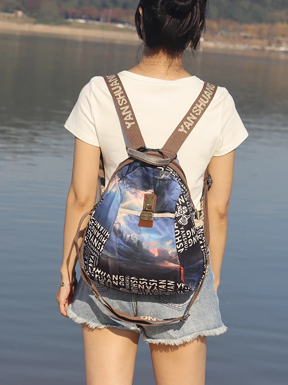 Fashionable Medium Size Women's Backpack New Creation Casual Multi-Functional Trendy Single Shoulder Double Shoulder Crossbod...