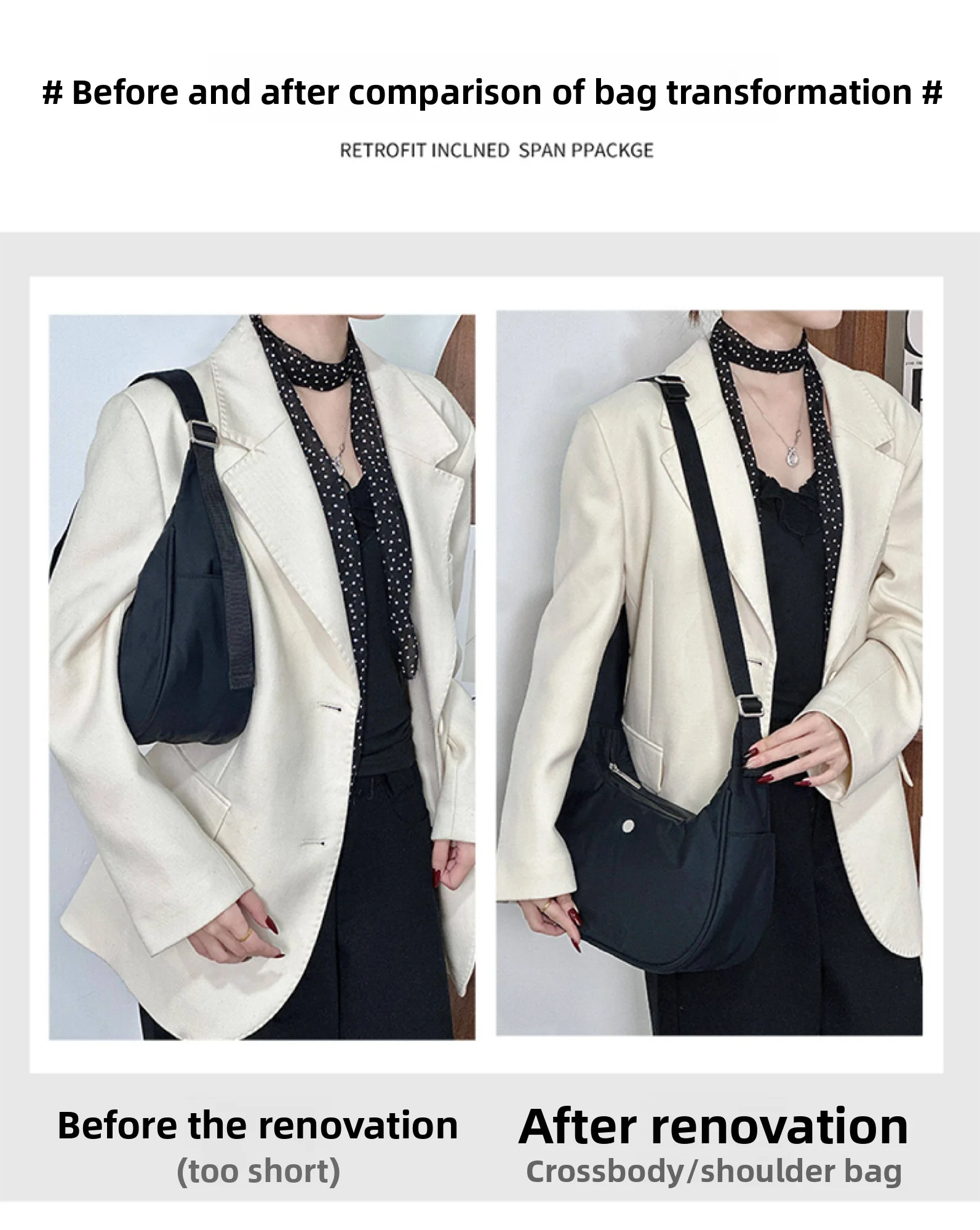 Bag Canvas Shoulder Strap Durable Fashion Buckle Not Easy To Fade Bag Strap Modification Bag Accessories