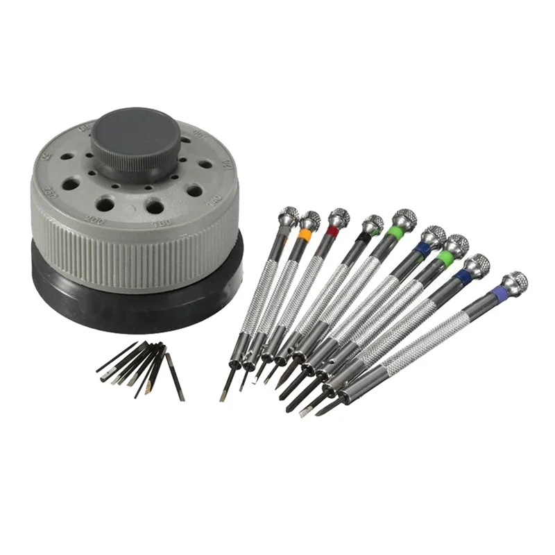 

A010 0.5-2.5mm Steel Precision Screwdriver Set/9Pcs for Watch Repairing Portable Watchmaker Blade Assort Slotted Tools