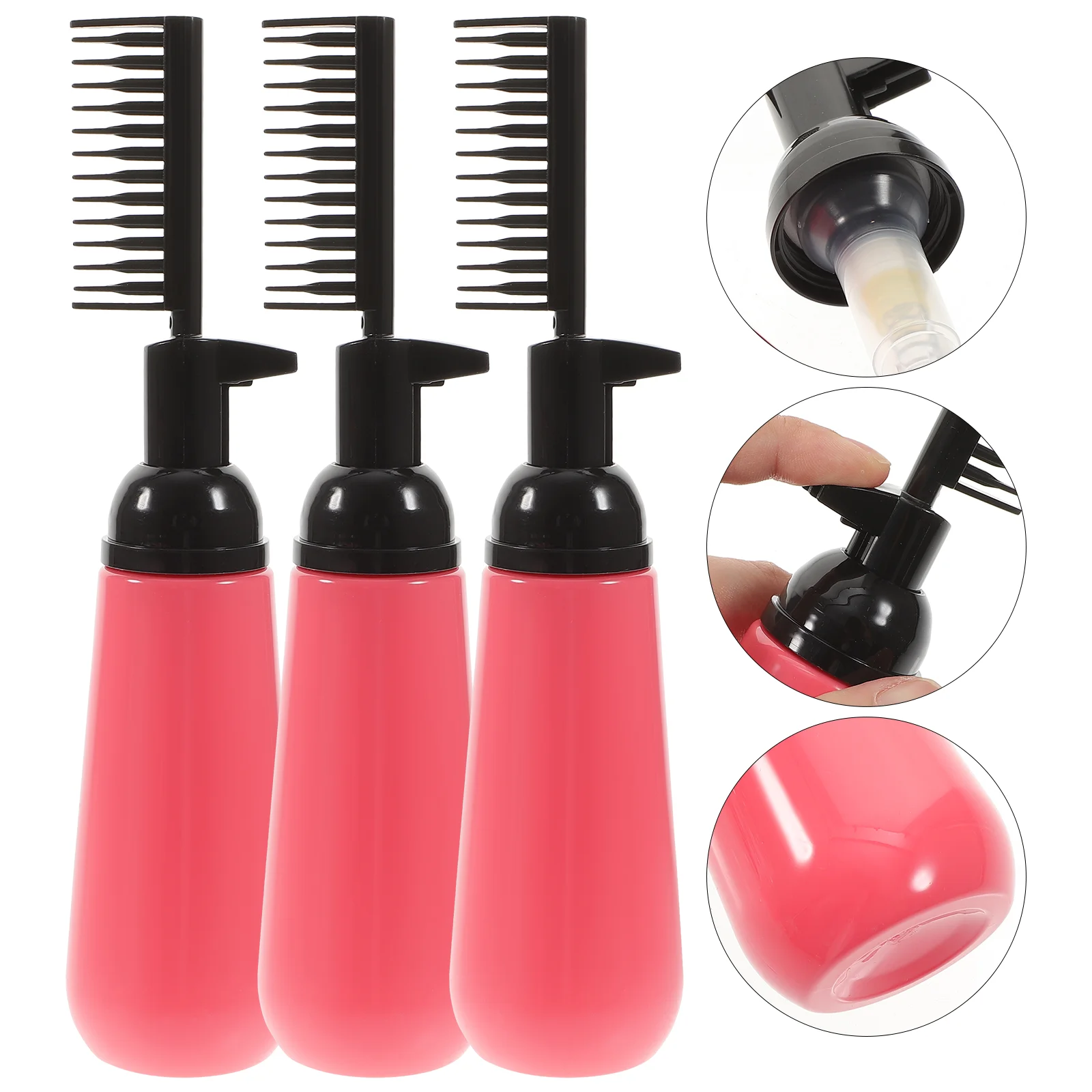 

Hair Dye Bottle Applicator Brush Color Comb Beauty Coloring Dispenser Bottles Oil