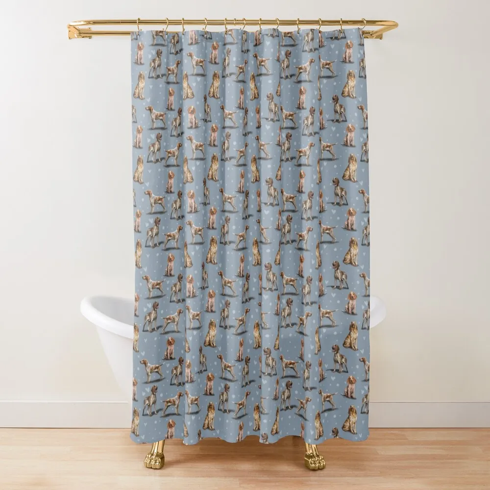 

The Bracco Italiano Shower Curtain Luxury Bathroom Waterproof Bathroom Shower Curtain