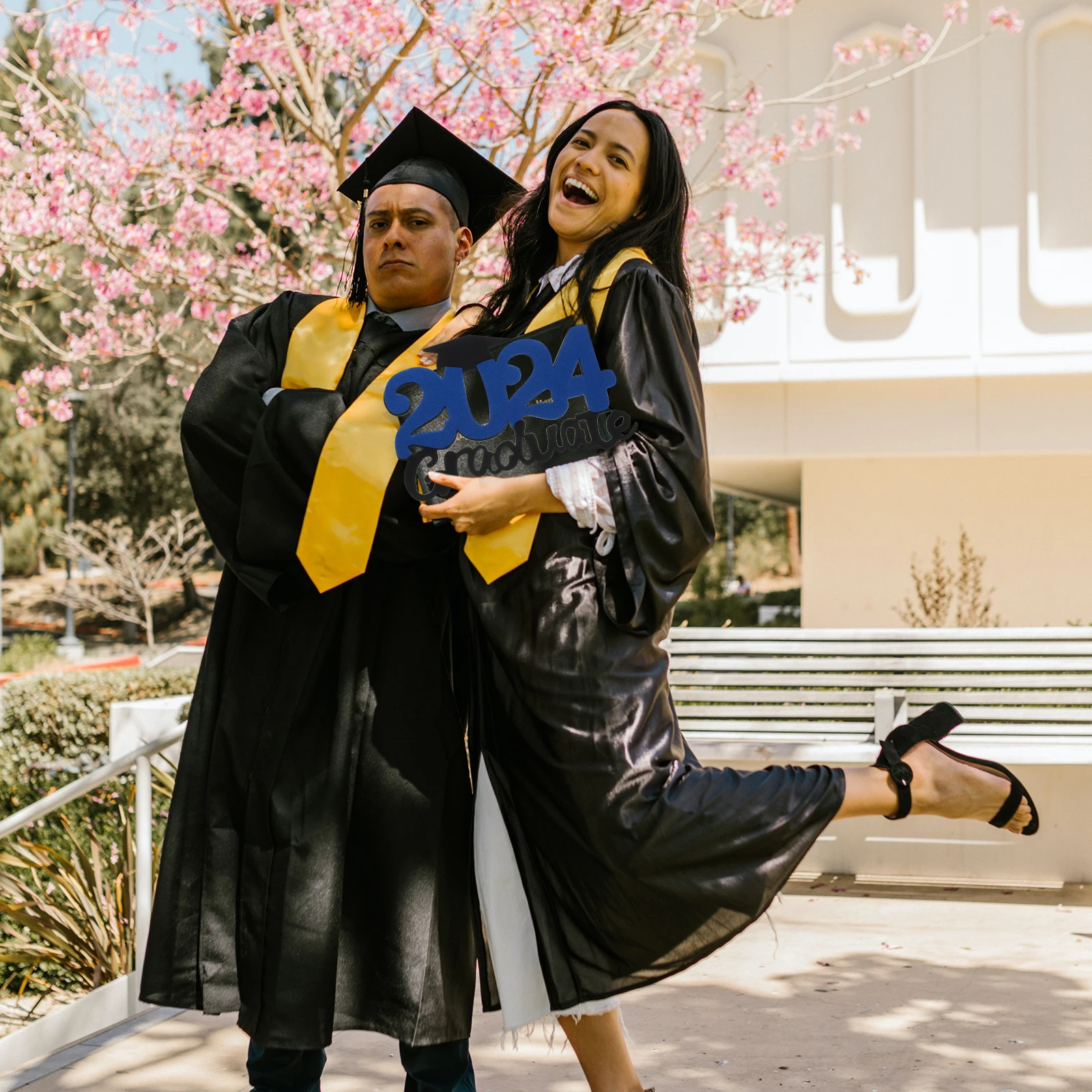 

Graduation Photo Props DIY Set Non-Woven Fabric Lightweight Portable Graduation Party Decorations Photo Booth Props