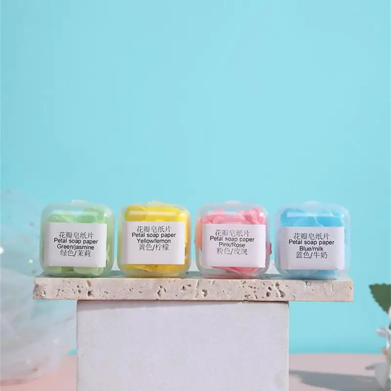 10~50BOXES Mini Soap Flakes Variety Of Scents Clean Hands And Leave Fragrance Portable Disposable Bathroom Supplies