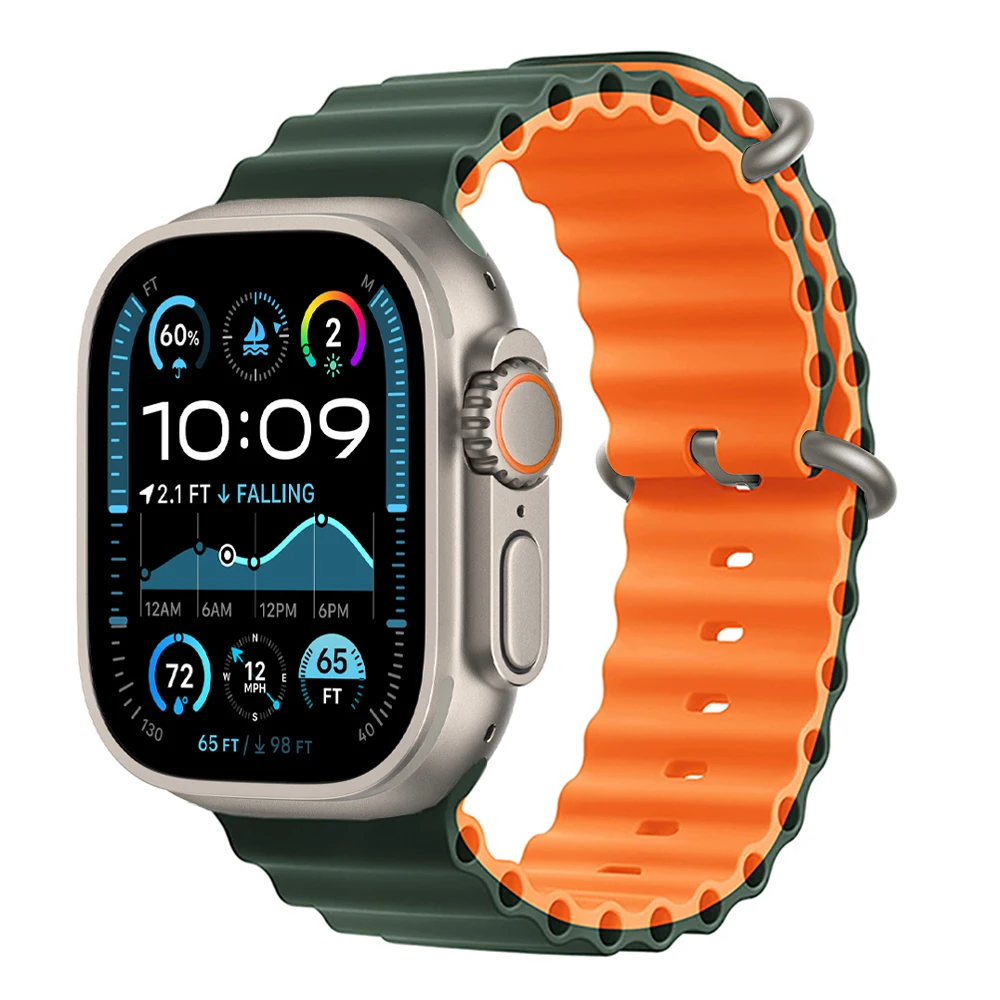 Ocean-Armband für Apple Watch Ultra 3 2 Band 49mm 46mm 44mm 40mm 45mm 41mm 42mm Correa Armband iWatch Series 11 10 9 SE 8 7 6 5 4