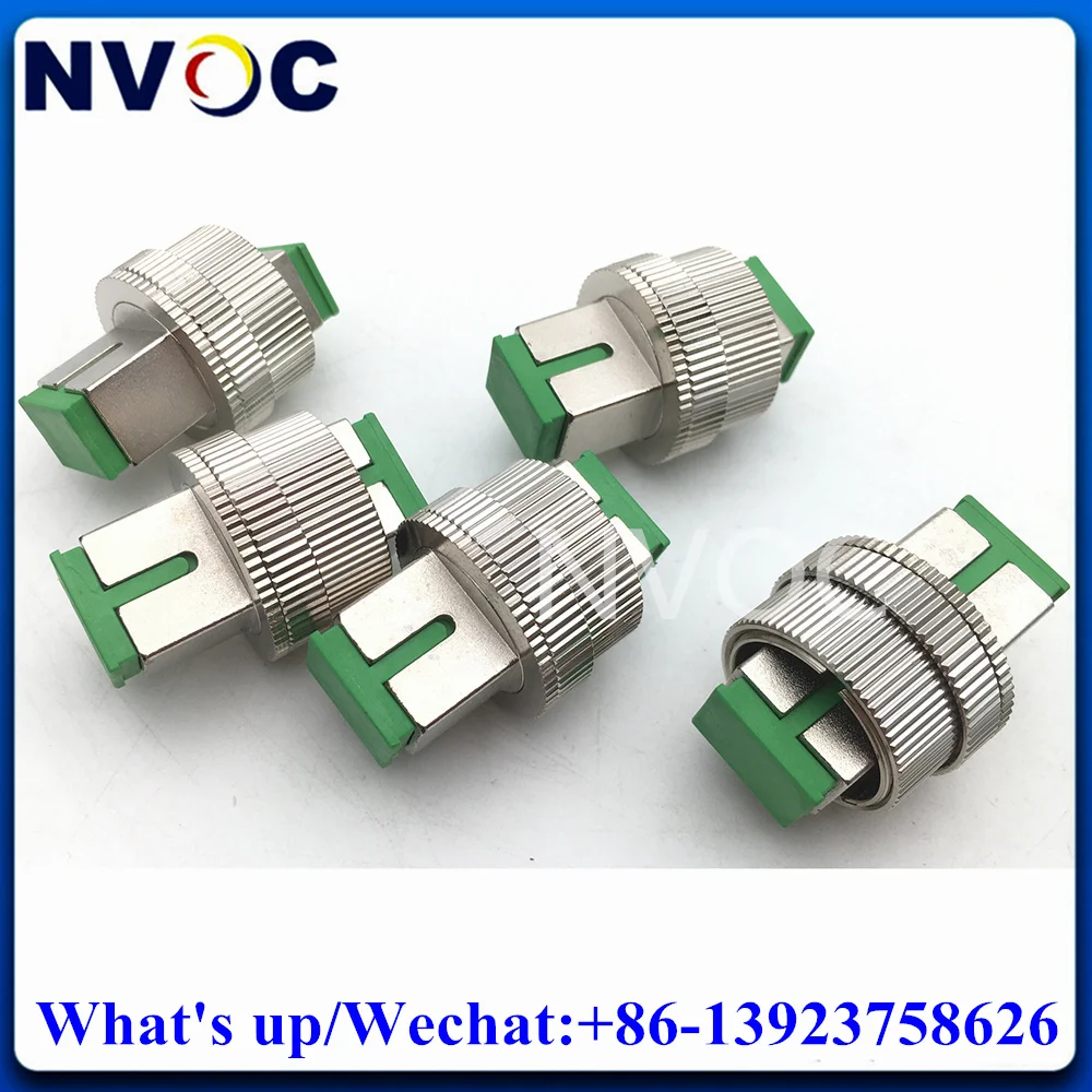 

SC APC SC/UPC Single Mode Fiber Optic Adapter Flange Connector Coupler 0~30dB Adjustable Optical Fiber Attenuator