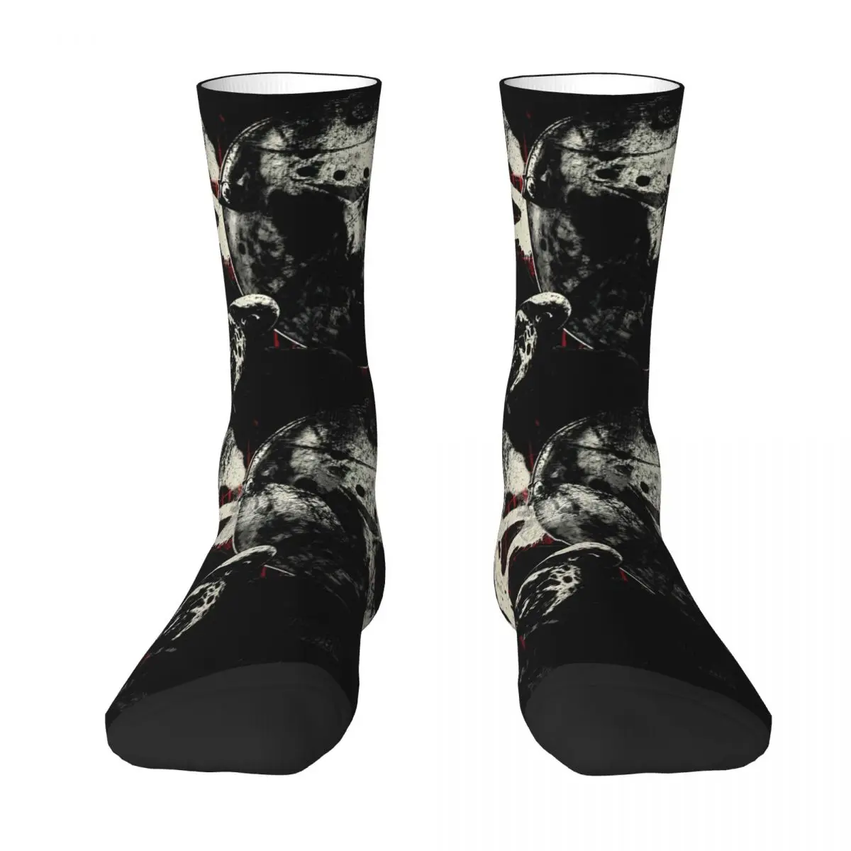 Elm Street Nightmare Socks F-Freddy K-Kruger Funny Stockings Men Breathable Outdoor Socks Winter Horror Design Non Slip Socks