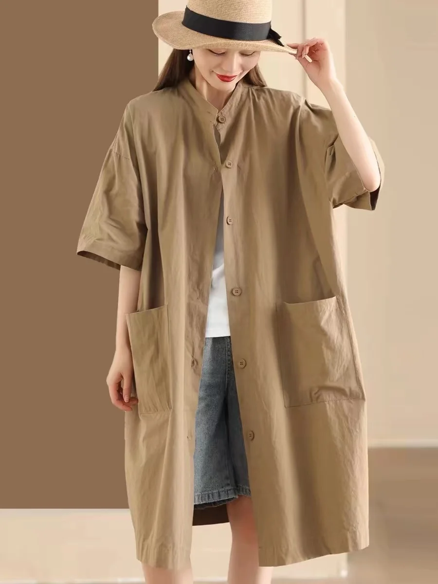 Plus size feminino verão irt dr vintage solto casual ele high-end sentimento comutar sle ort sve h-ape dr