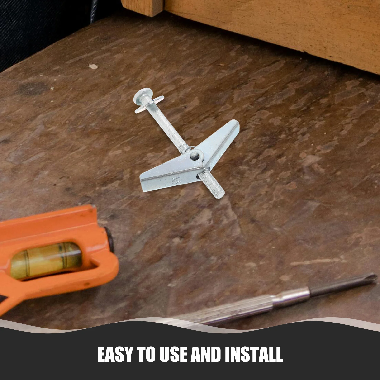 

30 Pcs Expansion Screws Heavy Duty Wall Anchors Silver Orchid Clip Bolts Nuts Hollow Walls Fiber Gypsum Boards Durability