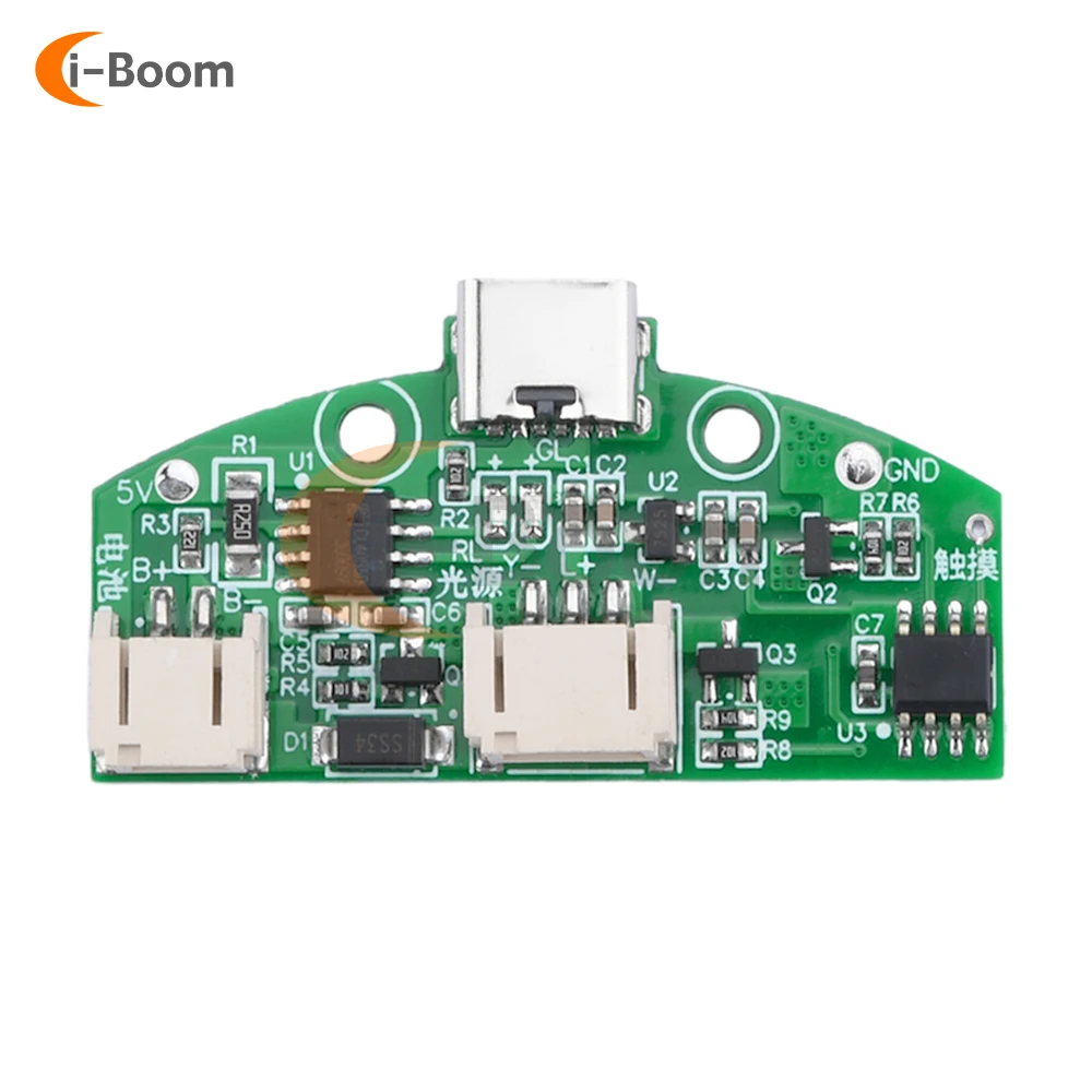 TYPE-C circuito della lampada da tavolo ricarica USB modulo di controllo della luce notturna a LED ricarica Touch Dual Color Board dimmer 3.7V