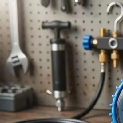 Manifold Gauge Set for HVAC Refrigeration Featuring R22 R134a R404A R290 R600A Compatibility and 0-500 PSI Range