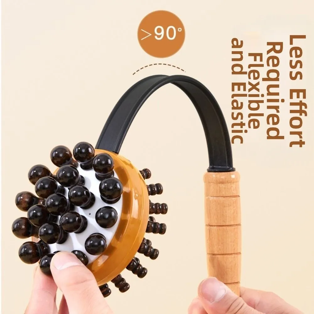 

Многофункциональный массажный молоток с двойной головкой для расслабления мышц спины, ручной деревянный перкуссионный массажер