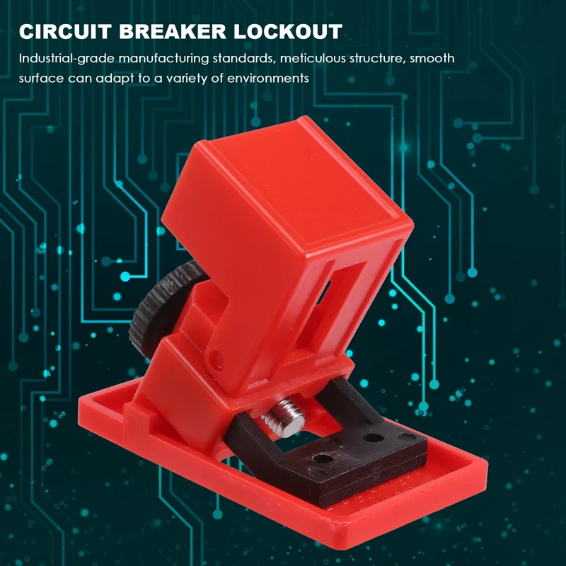 Circuit Breaker Lockout Electrical Safety Lock Single Pole Breaker Lock For Handle Within 16.5Mm Electrician Maintenance