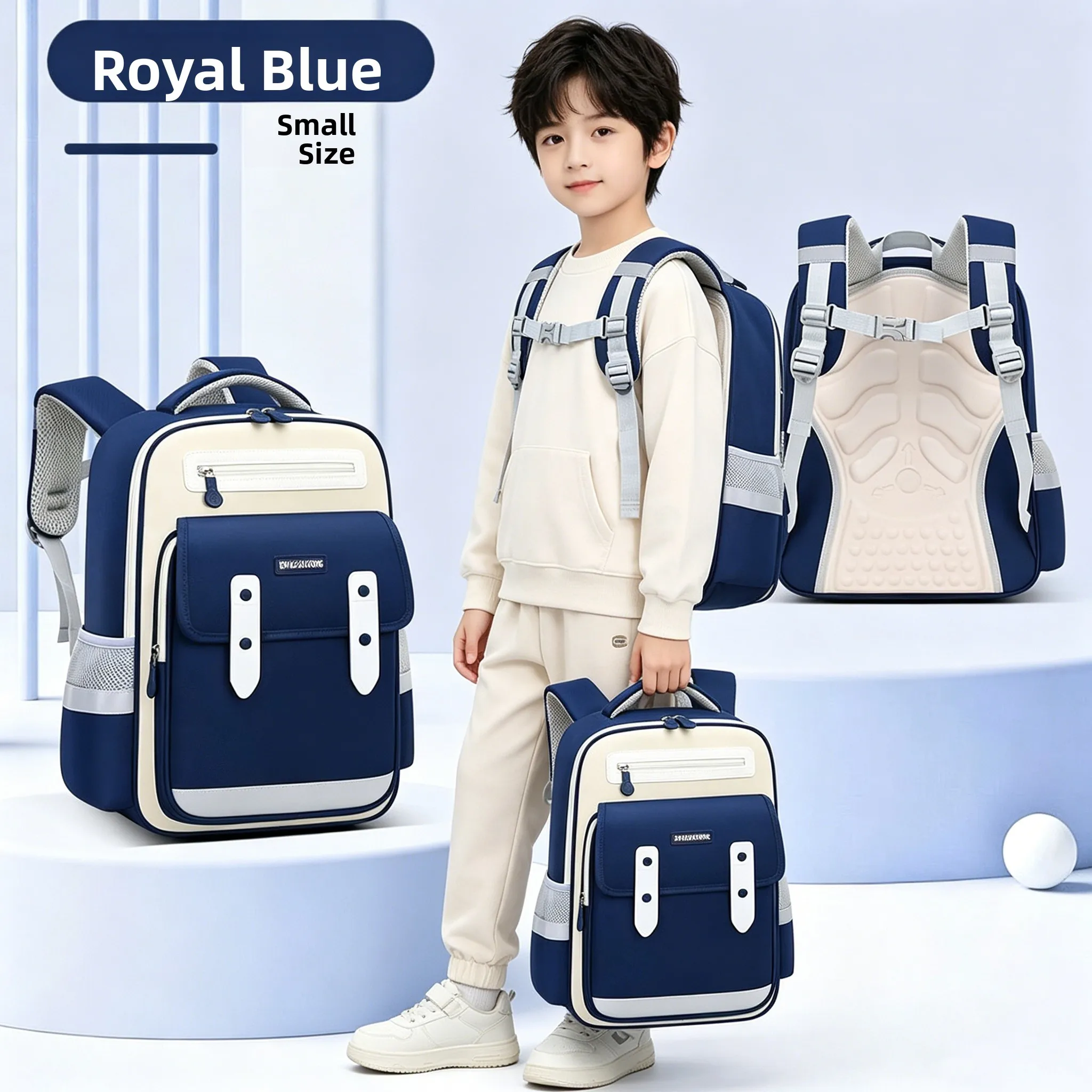Children's Cloud Reducing School Bag Boys Girls Large Capacity Back Protection Primary School Double Shoulder Bag