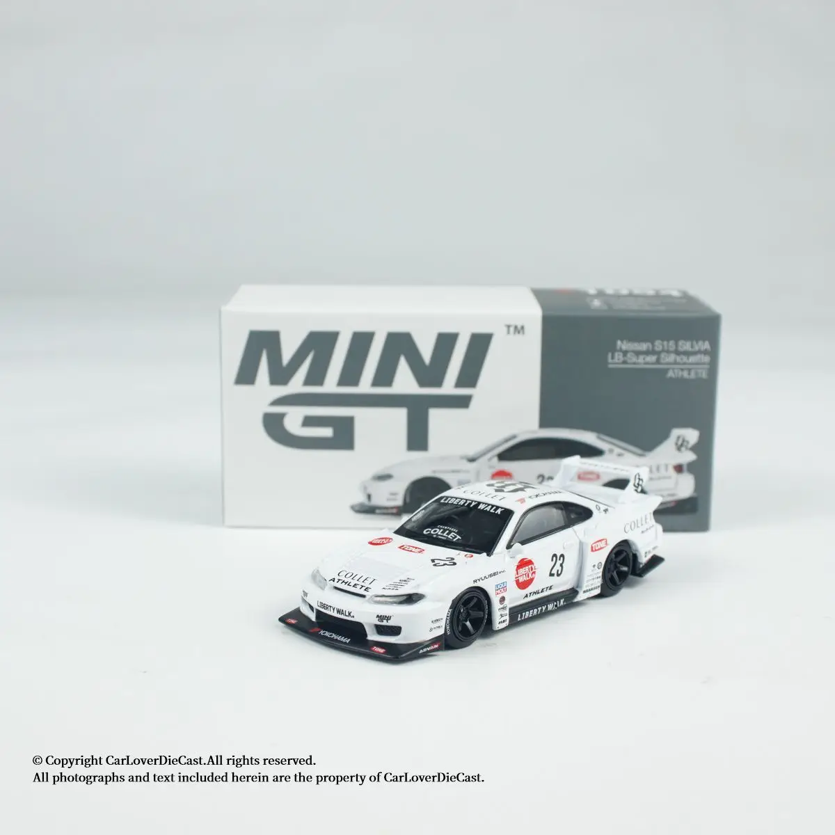 MINIGT 1:64 # 1054 Nissan S15 SILVIA Collezione Ornamento, Modello di Auto in Lega