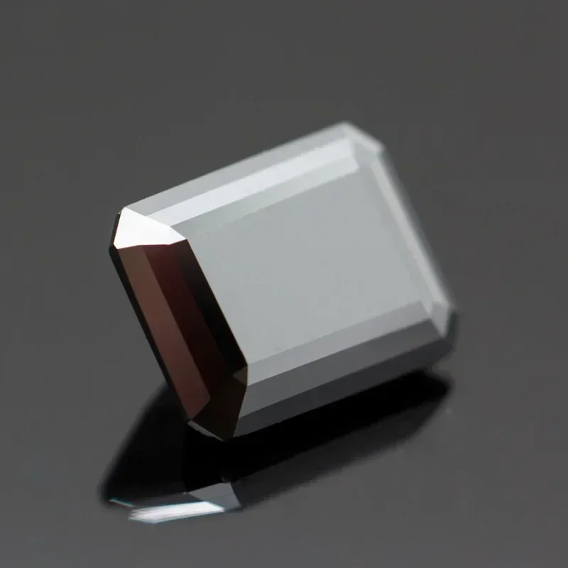

Moissanite Stone Black Natural Color Emerald Cut Gemstone Lab Grown Diamond for Diy Jewelry Making Material with GRA Certificate