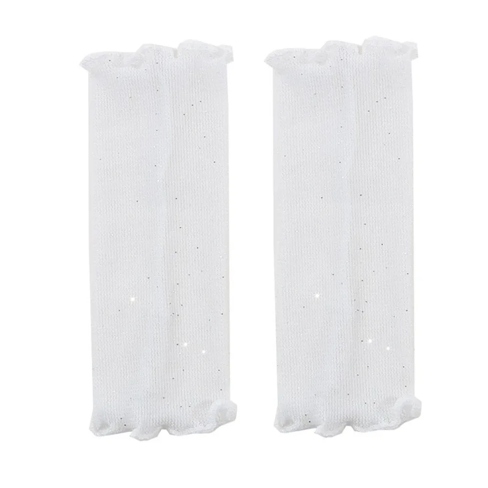 

Модные эластичные женские солнцезащитные перчатки с тонкими рюшами, блестящие сетчатые перчатки, анти-УФ-защита от солнца, чехол для рук, езда на велосипеде, вождение