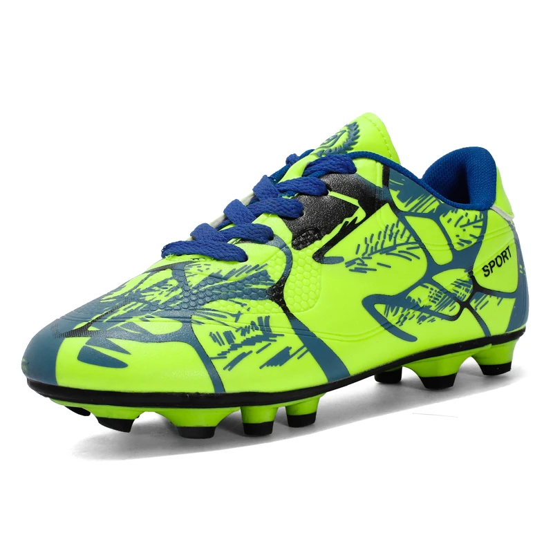 Childrens Football Shoes Long Spikes Non-slip Grass Training Shoes Boys Original Society Football Boot Tenis Para Hombre Male