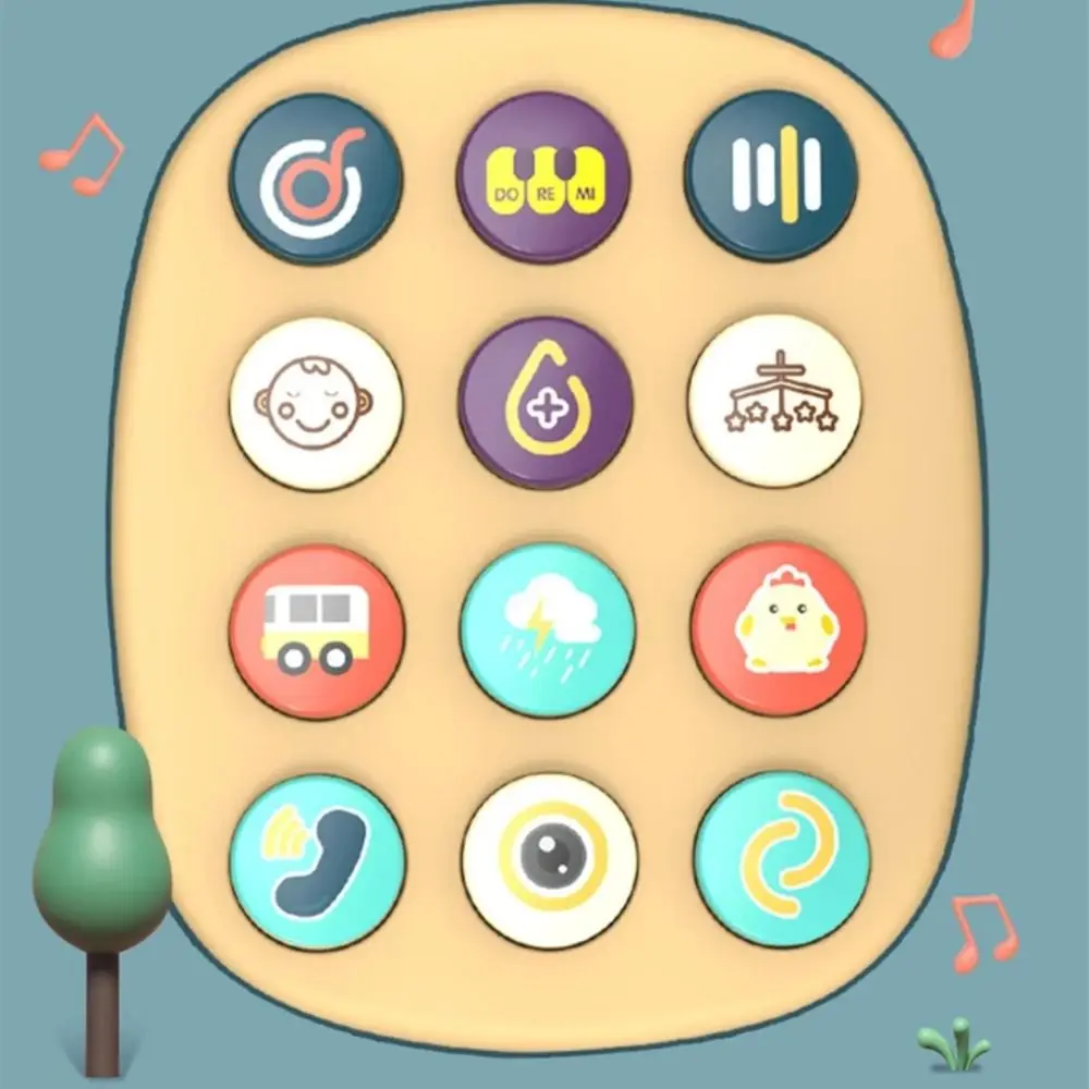 Early Education Cat Telephone Montessori with Music Sound Light Emulated Telephone Multi-function Lovely