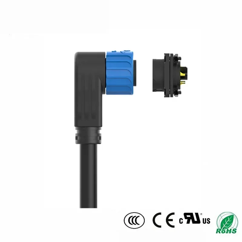 50A 2+4 Charging Plug Waterproof M23 E-Bike Lithium Battery Male Female Connector Outdoor Electric Vehicle Charging Port Adapter