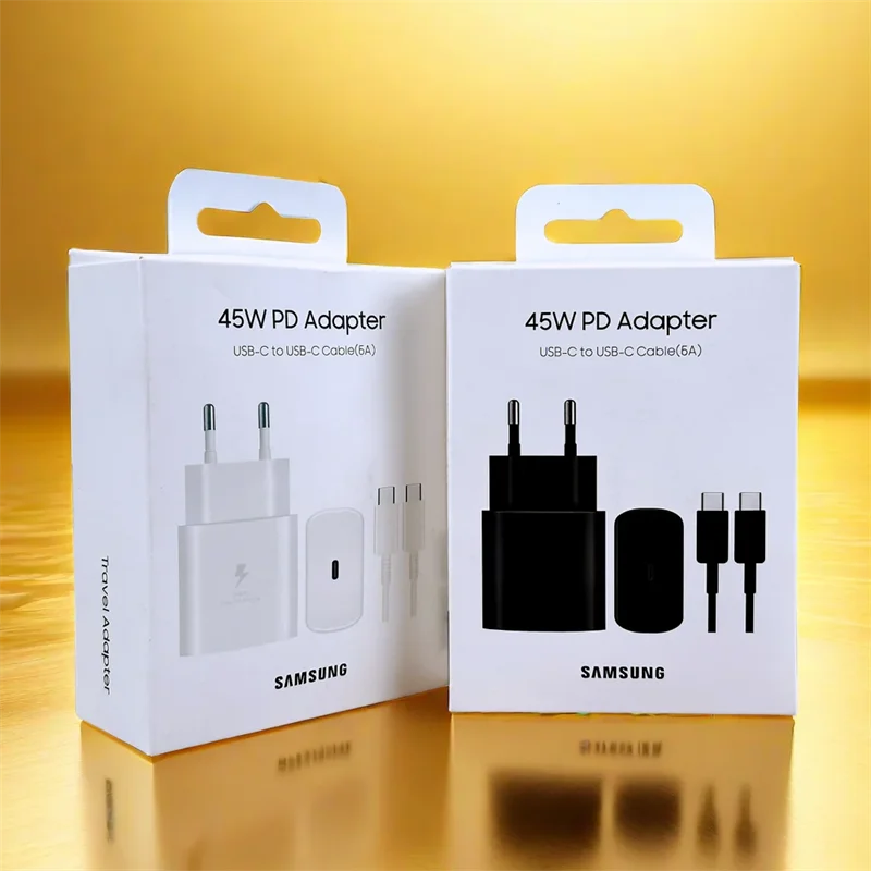 EP-TA845 Samsung 45W PD Super Fast Charger EU/US/UK Power Adapter 1M 5A USB Type-C Cable For Galaxy 