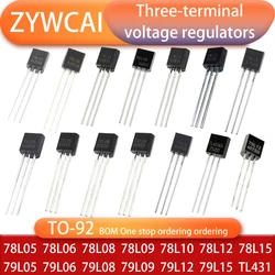 78L05 78L06 78L08 78L09 78L10 78L12 78L15 79L05 79L06 79L08 79L09 79L12 TL431 TO-92 Three terminal Voltage regulator LDO triode