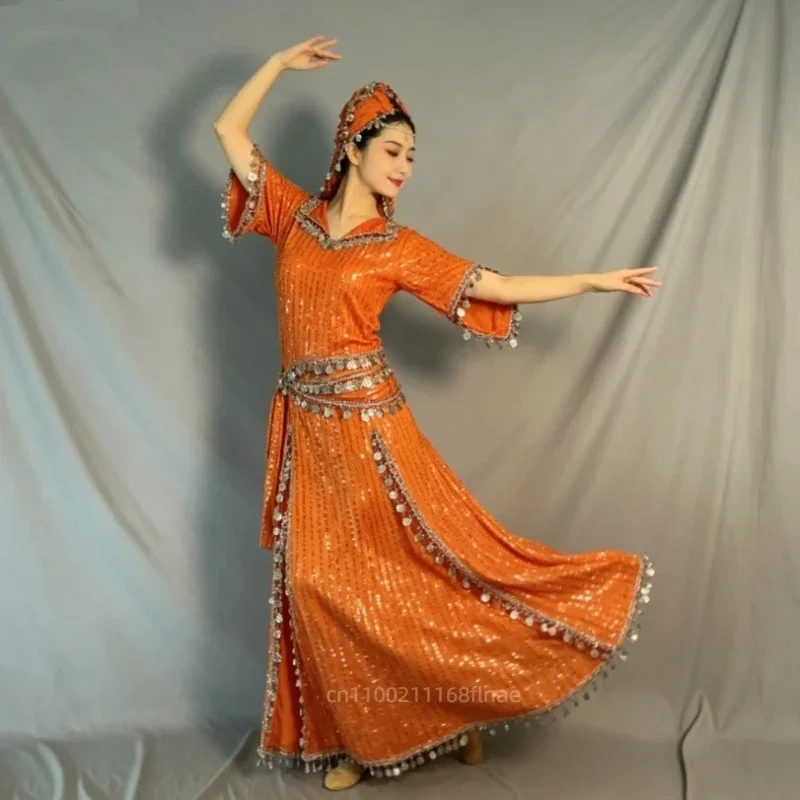 costume-de-danse-orientale-robe-a-paillettes-dorees-avec-foulard-et-ceinture-tenue-de-danse-folklorique-orientale