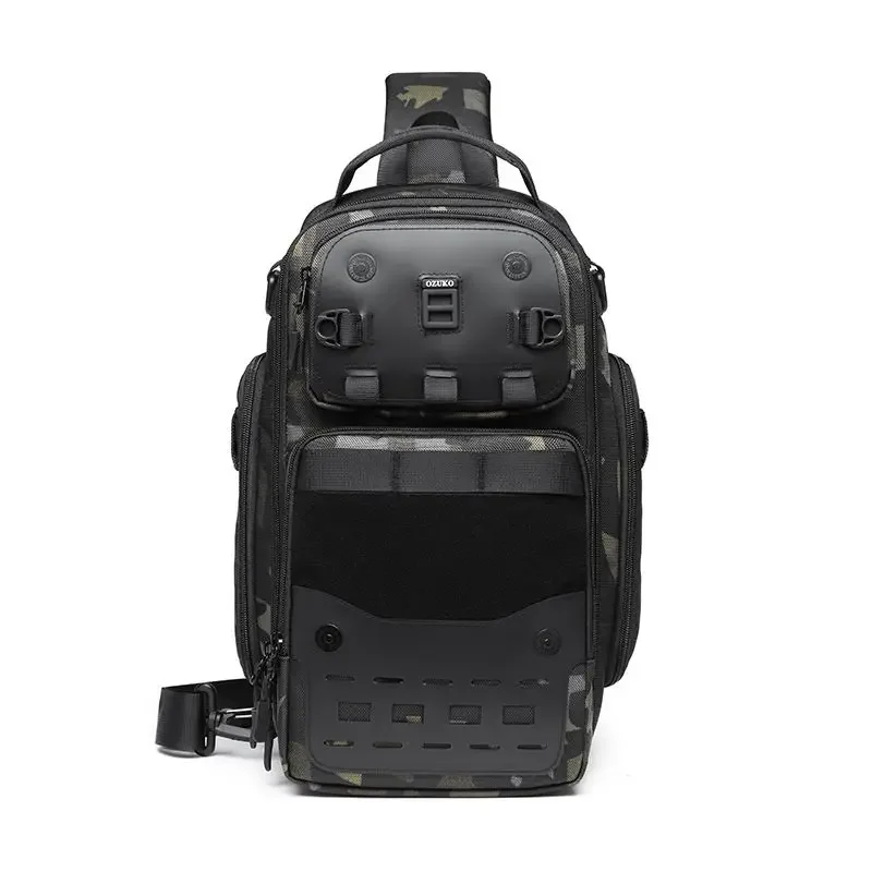 OZUKO Tactical bag Men Chest Bag Waterproof Outdoor Sports Tactical Male Shoulder Bag High Quality Crossbody Sling Bags