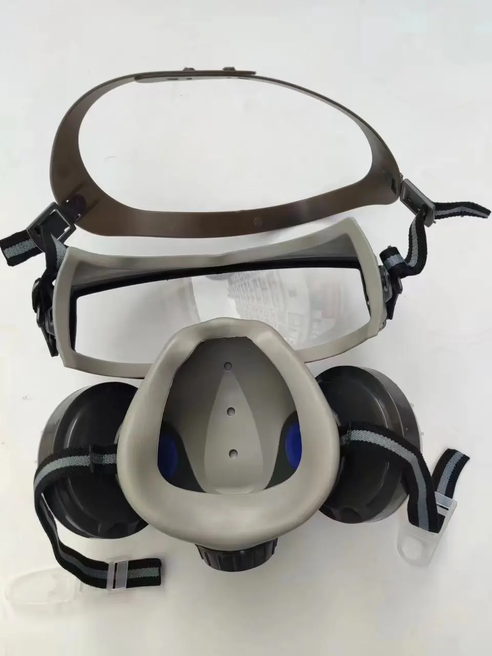 Maschera antipolvere mezza faccia respiratore artificiale integrato con occhiali maschera di copertura del viso vernice Spray per la lavorazione del legno polvere industriale-pro