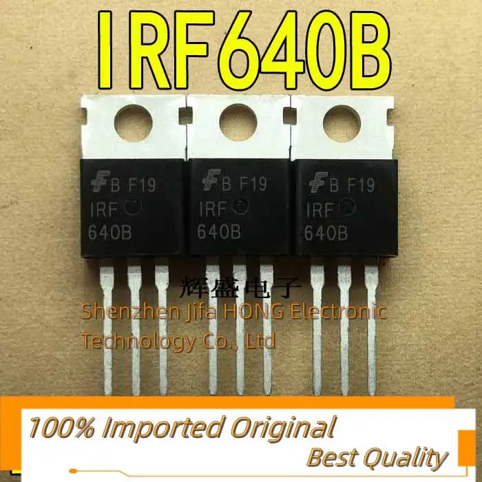 10PCS/Lot   IRF640B  TO-220 MOSFET 18A 200V N-Channel Best QualityReally Stock Original