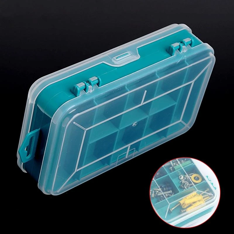 Y1AD Tool Box Transparent Double-Side Multifunctional Storage Tool for Case Plastic f