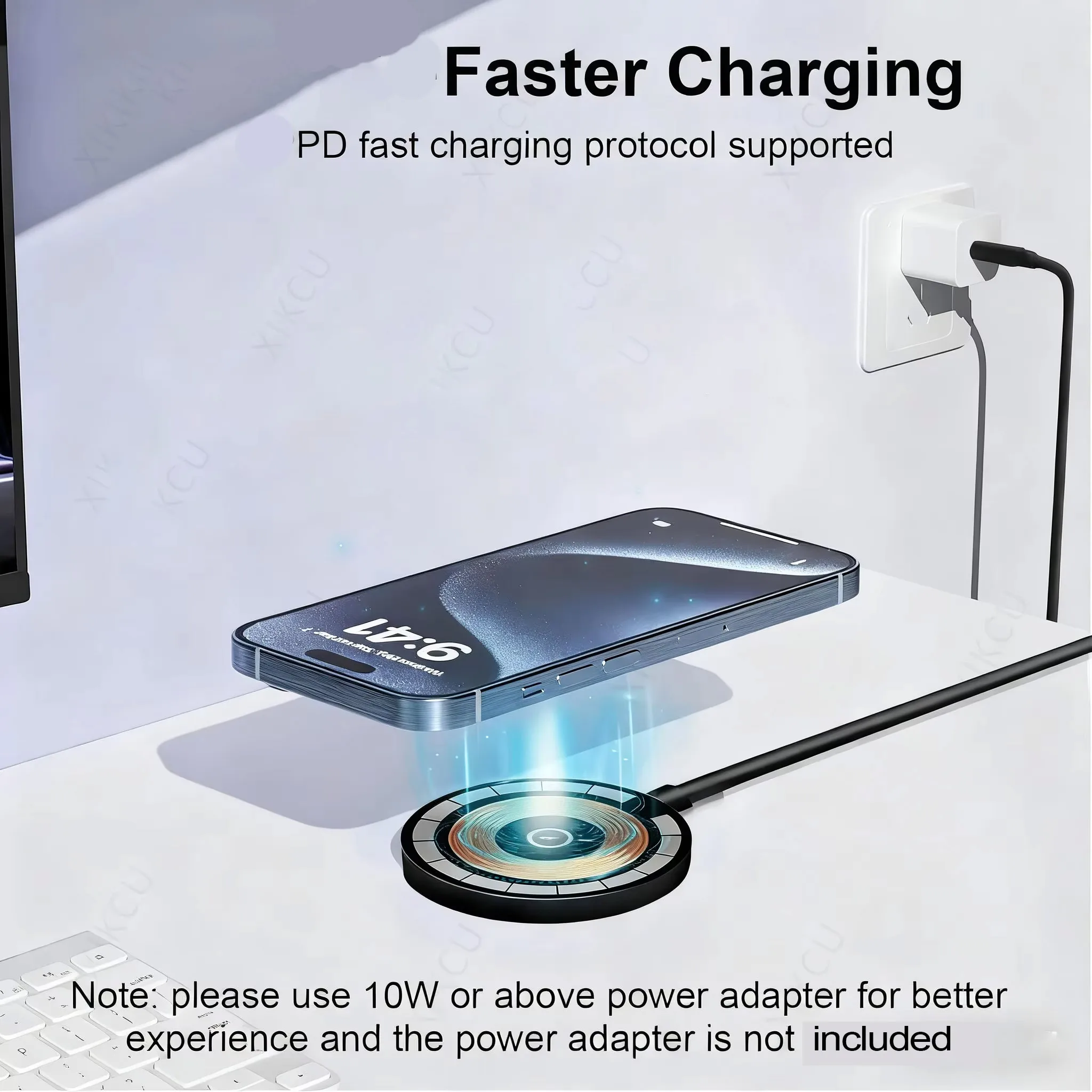 Magnetic Wireless Charger Pad For iPhone 18 17 16 15 14 13 12 Pro Max Apple AirPods Fast Charging Station Cargador inalámbrico view 6