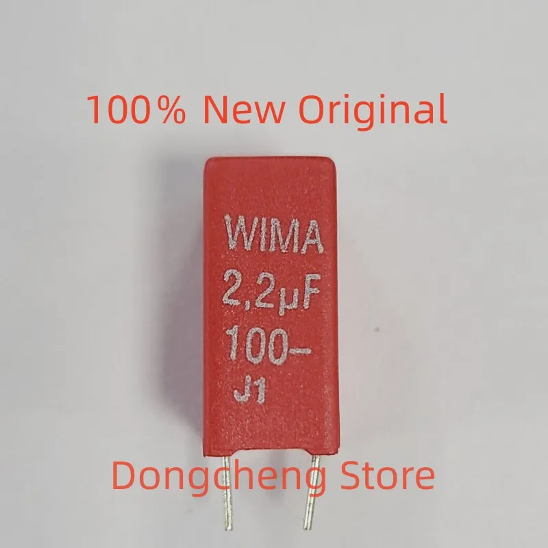 

5 шт./20 шт./50 шт. 100% новый оригинальный WIMA 225 100 В 2,2 мкФ 100 В 2U2 MKS2 шаг 5 мм аудио DIY пленочный конденсатор