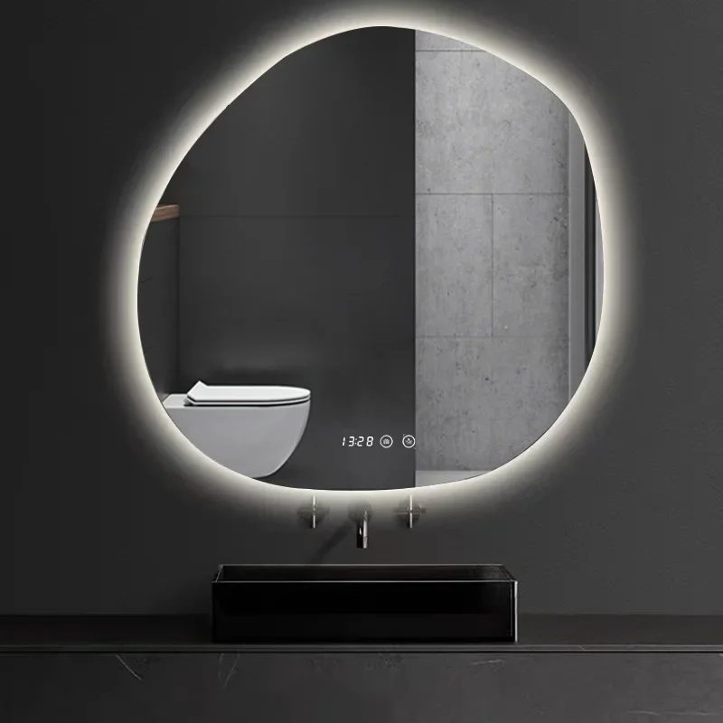 Creative Special-shaped Bath Mirrors Irregular Led Bathroom Mirrors Hotel Smart Decorative Mirrors Wash Basin Dressing Mirror