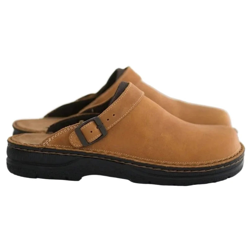 New Men's Woman Slippers Summer PU Leather Shoes Vintage Soft Bottom Slip on Sandals Beach Slippers Men Casual Shoes Size 38- 48