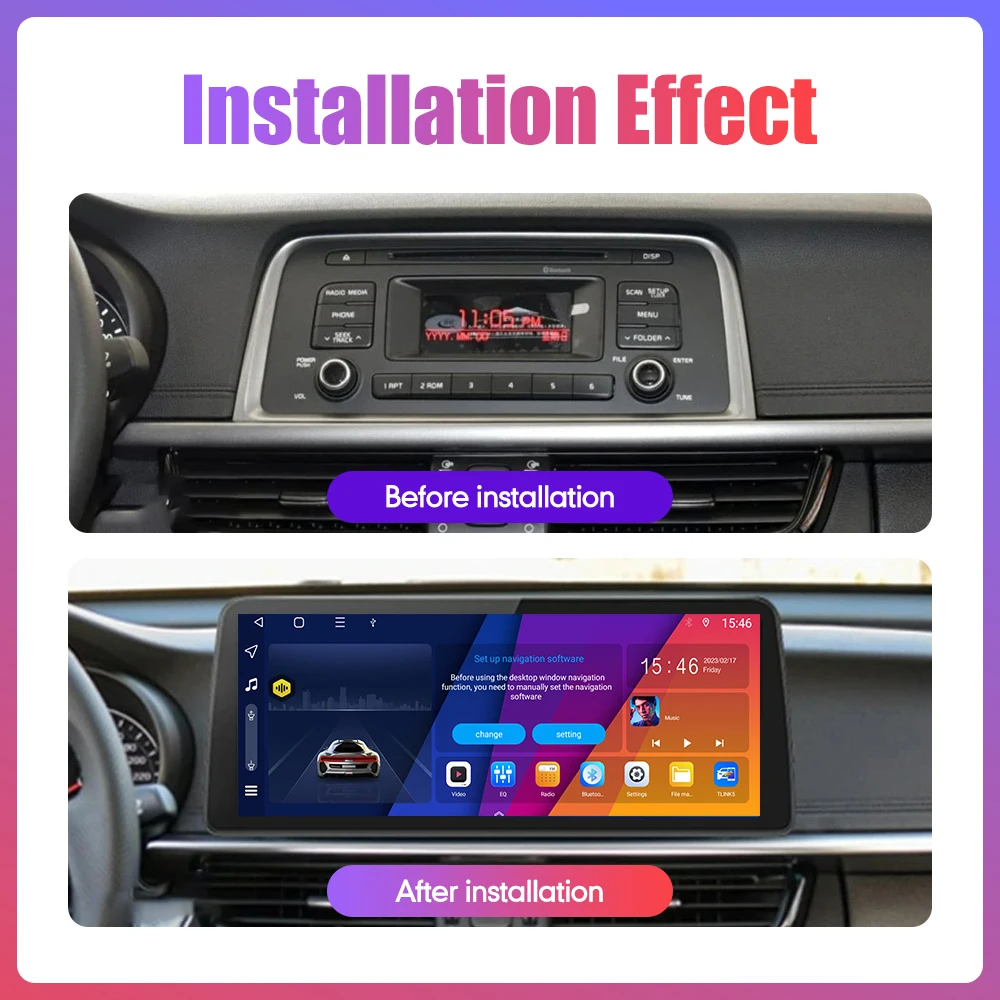 12.3 Inch In-cell QLED Screen Car Radio Android Octa Core Car Stereo DVD GPS Navigation Carplay Android Auto 4G WIFI GPS