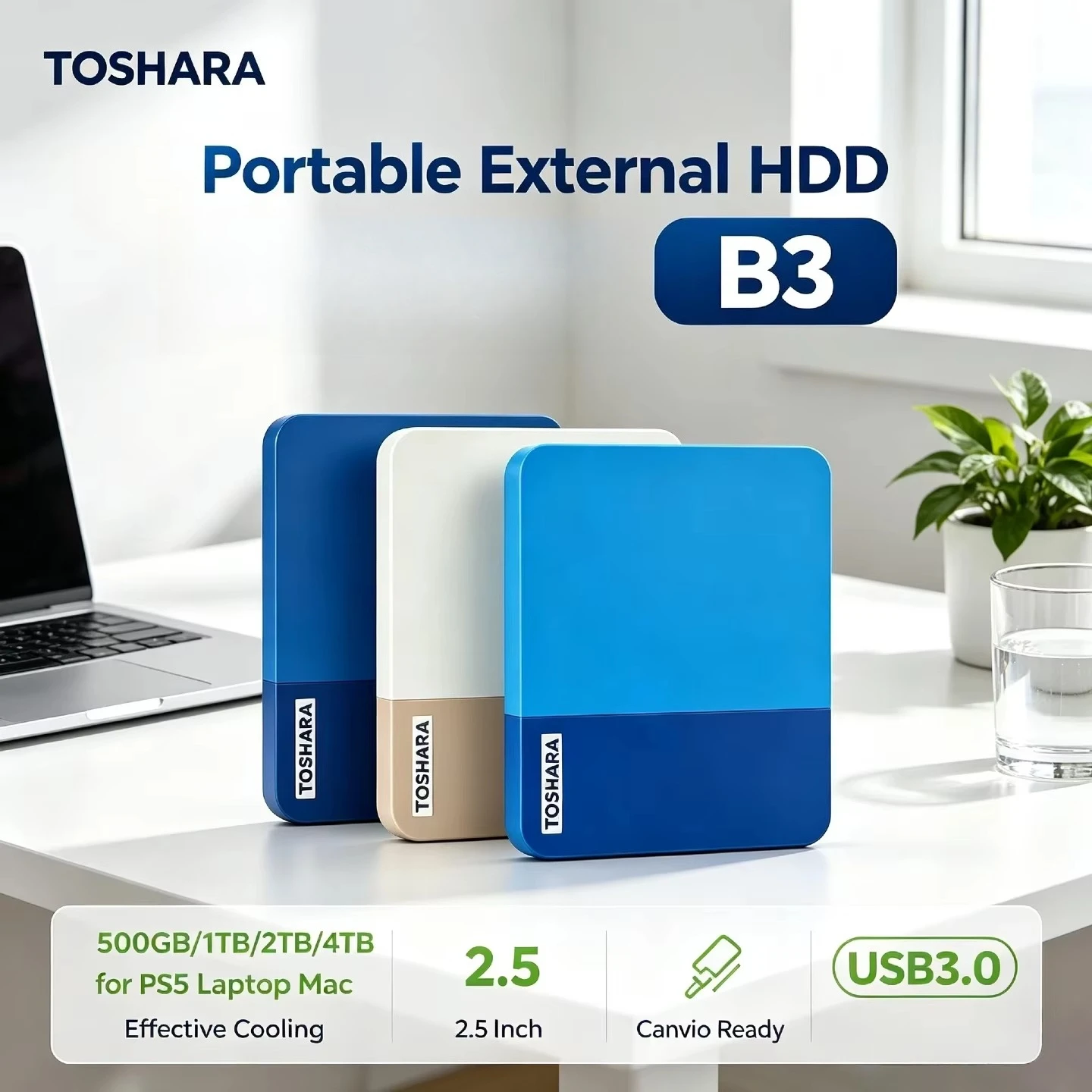toshara-b3-外付けssd。最大4tbの容量で、ps5、デスクトップpc、ノートpcでのゲームに最適。4tb、2tb、1tb、500gbのモデルをご用意。簡単にインストールできます。