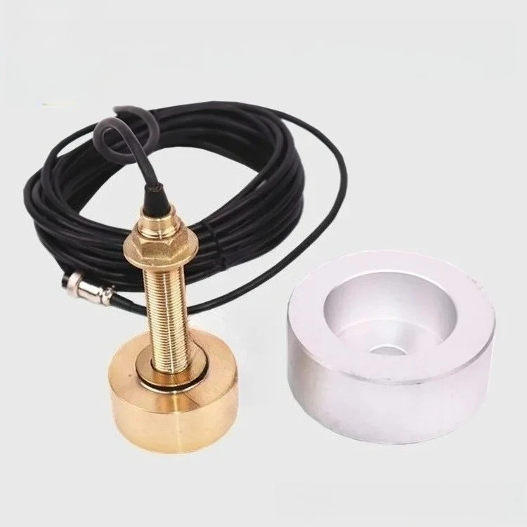 300W Dual Frequency Fish Finde Transducer, Universal Round Probe for Marine Use