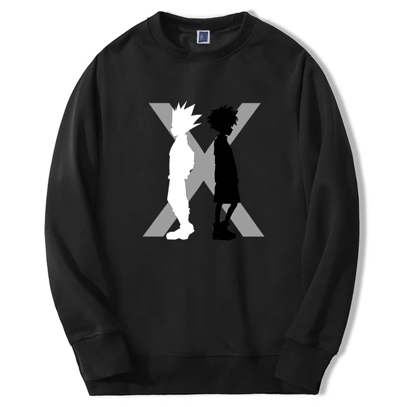 

Anime Hunter X Hunter Sweatshirt Men Women Manga Killua Zoldyck Graphic Hoodies Loose Oversize Pullover Long Sleeve Tracksuit