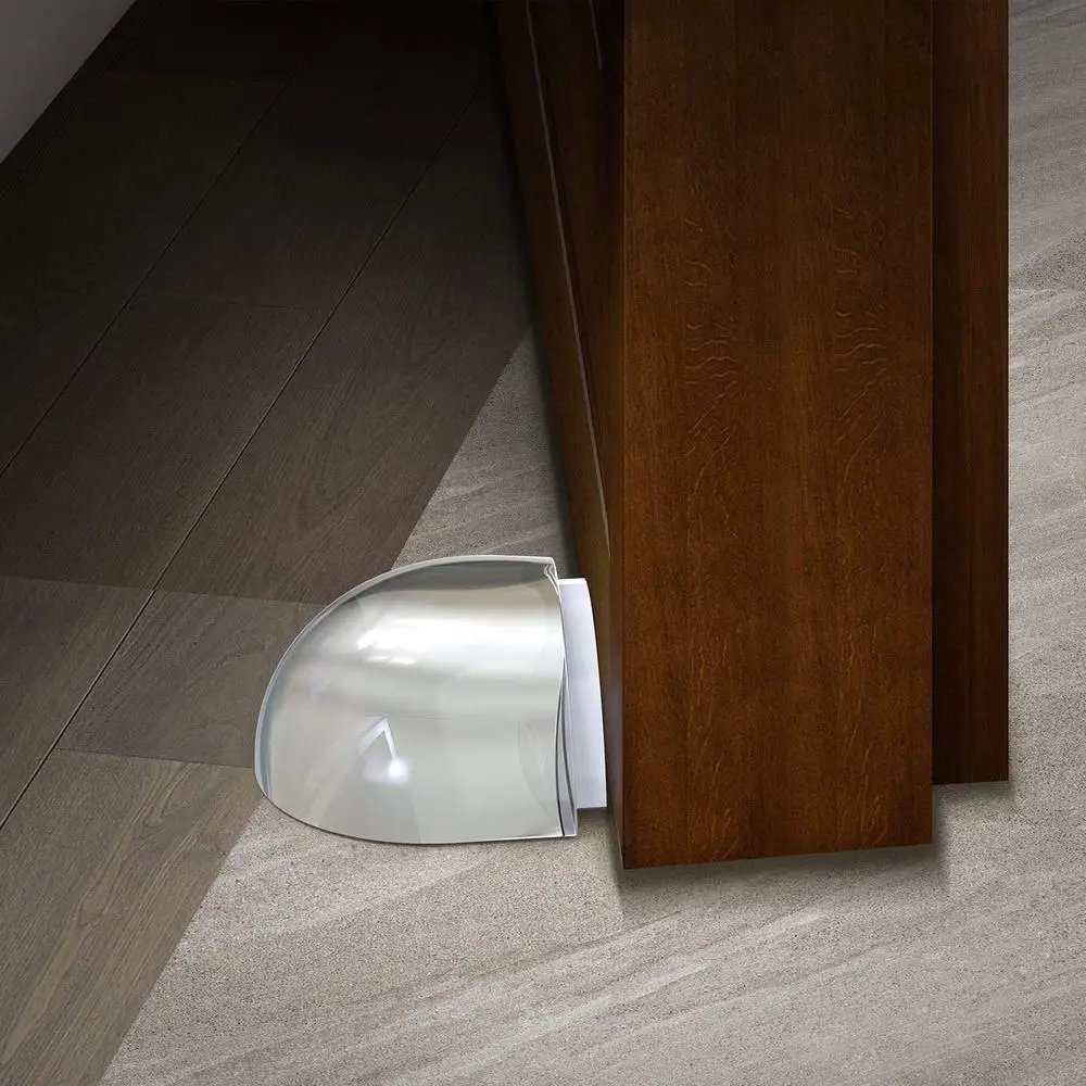 Acrylic Door Stopper Self Adhesive Anti-Collision Door Holders Catch Floor Mounted Nail-free Door Stops Protect Walls Furniture