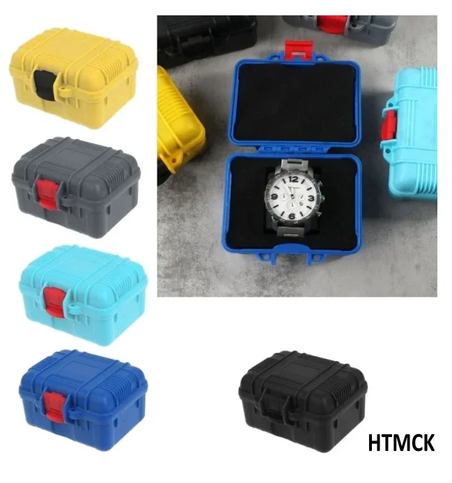1 Slot ABS Watch Storage Box, Waterproof Shockproof Watch Case, Impact Resistant Portable Watch Holder for Travel Collectionh