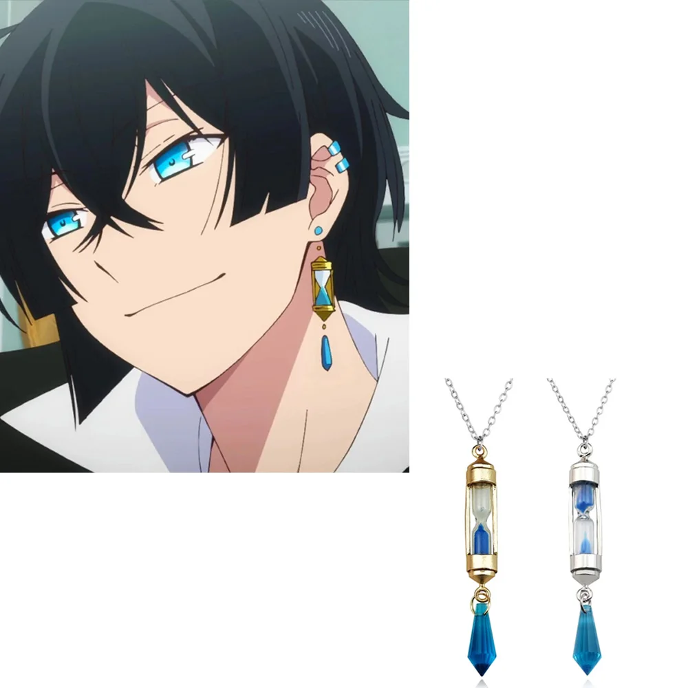 Anime The Case Study of Vanitas No Karte Cosplay Props Hourglass Necklace Earrings Ear Clip Jewelry Gifts Accessories