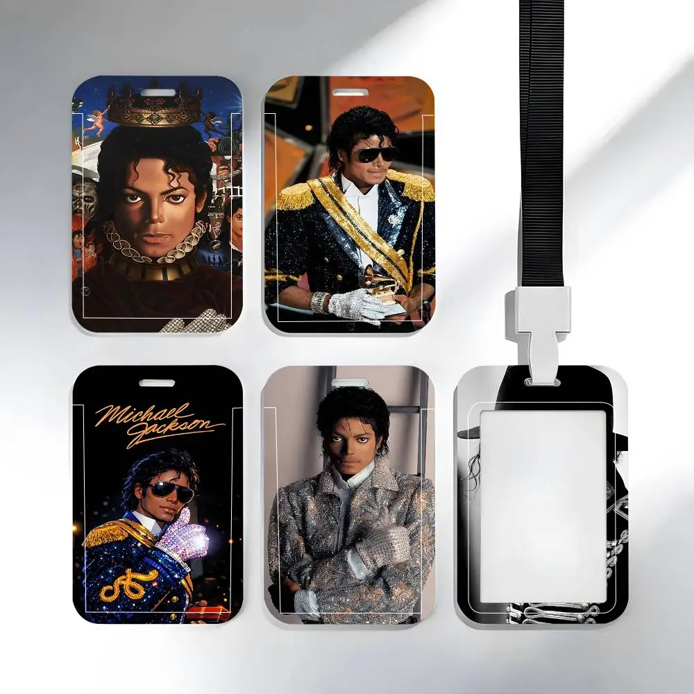 Singer M-Michael Jackson Lanyard Card Holders Student ID Card Holders Neckband Card Holders Access Control Accessories Gifts