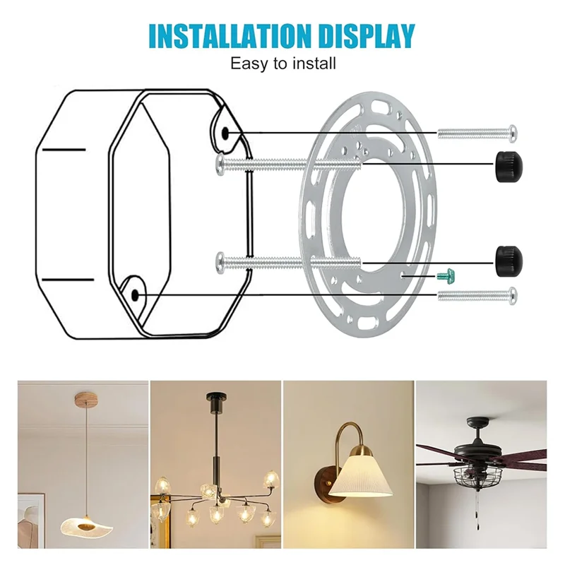 

Y51A-обновленные универсальные монтажные кронштейны для ламп из 4 шт. с винтами и гайками для потолочных светильников, настенных светильников