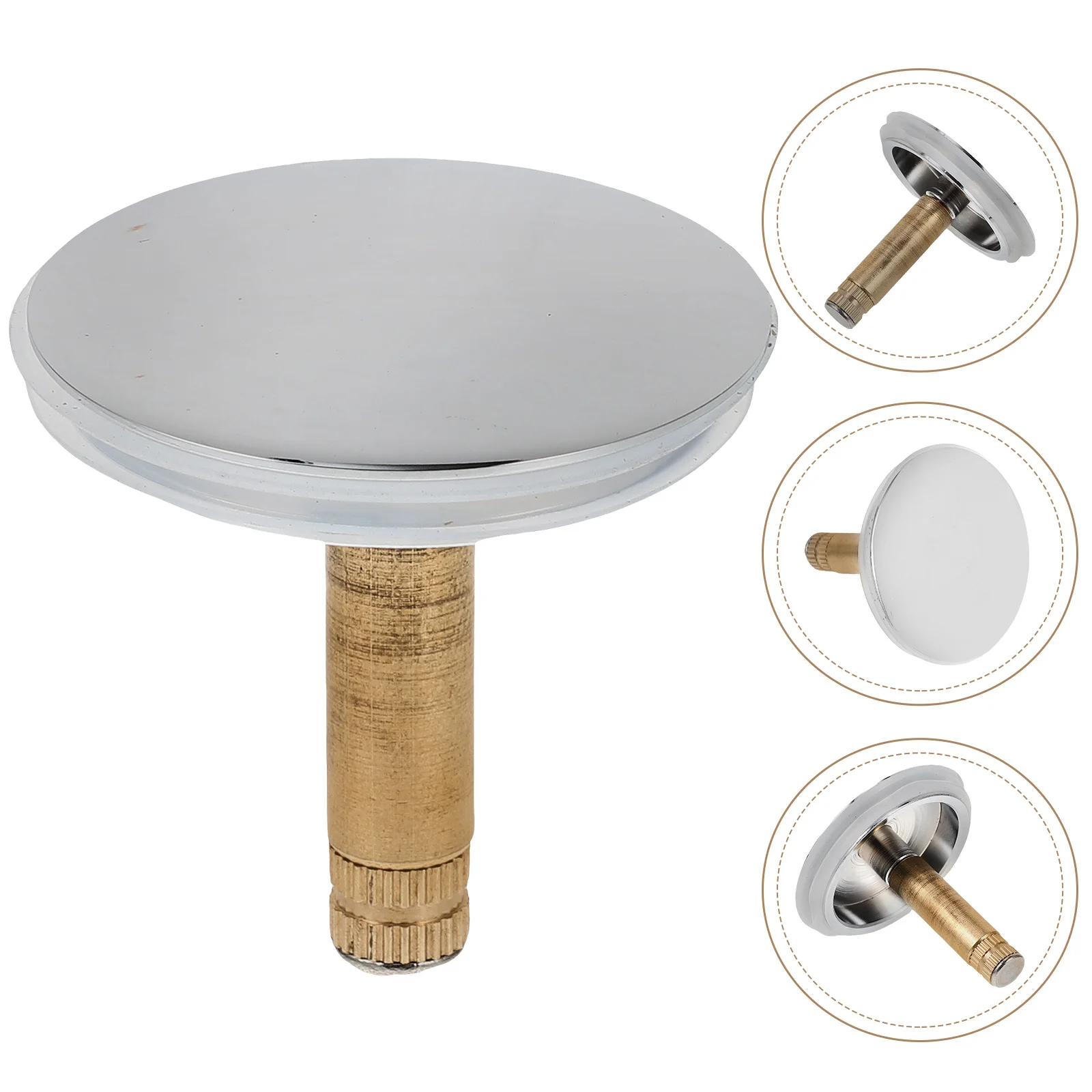 

Bathtub Drain Stopper Material Bath Tub Plug Easy Operation Multiple Hole Filter Prevent Hair Valuables Falling