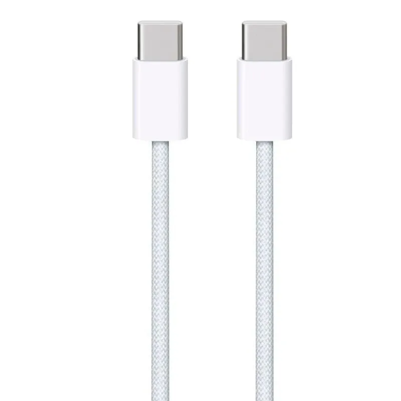 PD 60W USB C to Type C Cable Fast Charging Wire 25W For iPhone 15 Pro Plus MAX iPad Dual Type C Data Line With Retail Box 1M