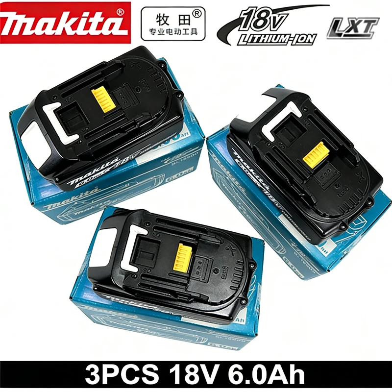

Genuine Makita 18V 6.0Ah battery with charger set for Makita 18V power tool DDF487 DTW700 GBA404 DUC150Z DHR183Z