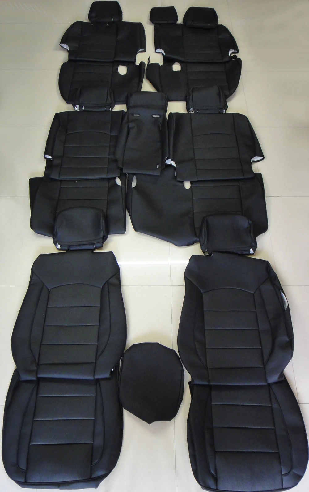 

For Toyota LAND CRUISER 2014 2015 2016 Seat Cover Auto Accessories Cowhide & PVC Leather 8 Seats Cushion Car Protector 20PCS/Set