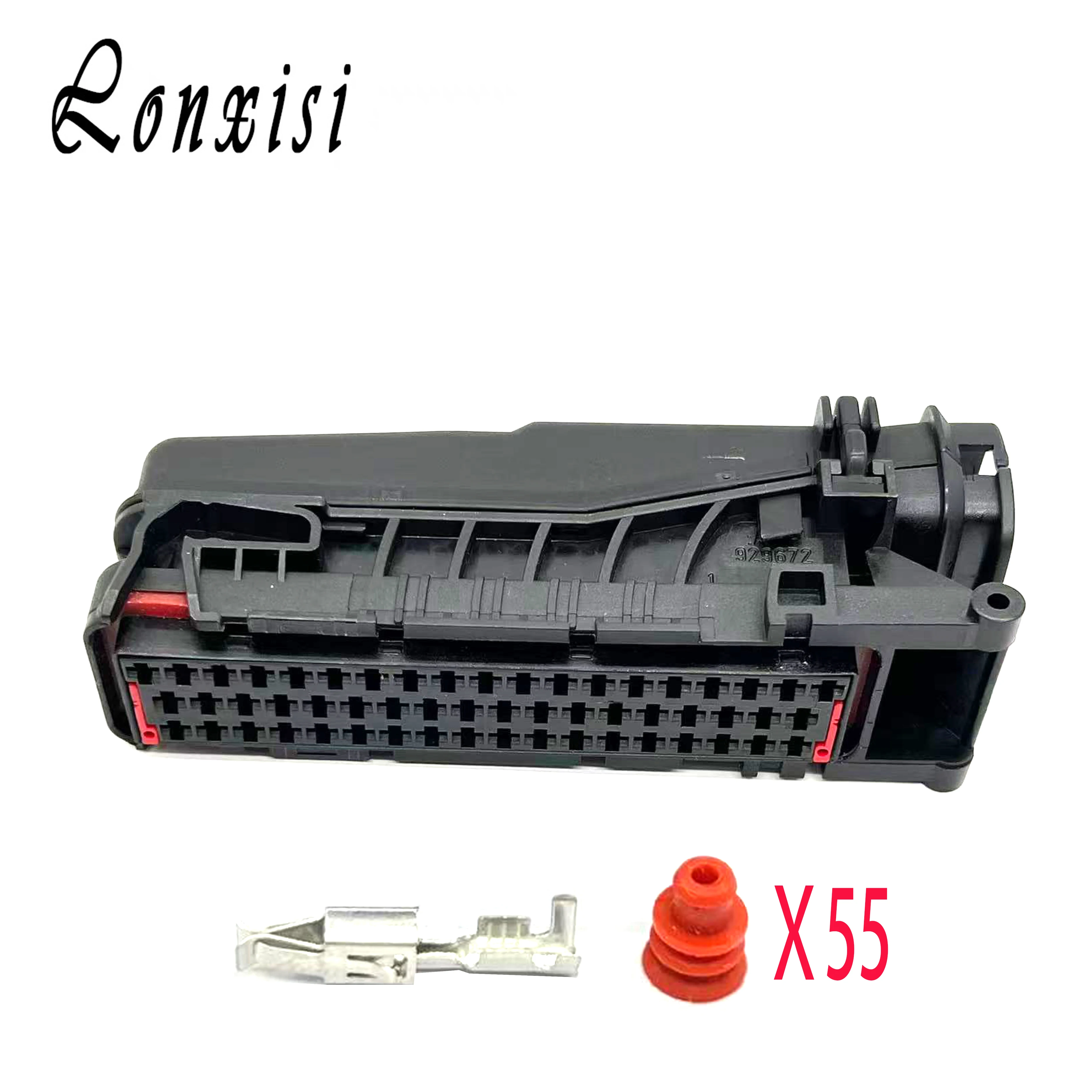 55 Pin 828907-1 929672-1 929674-1 Automotive Harness Connector Female Plug Black Sheath Shell Socket 929672